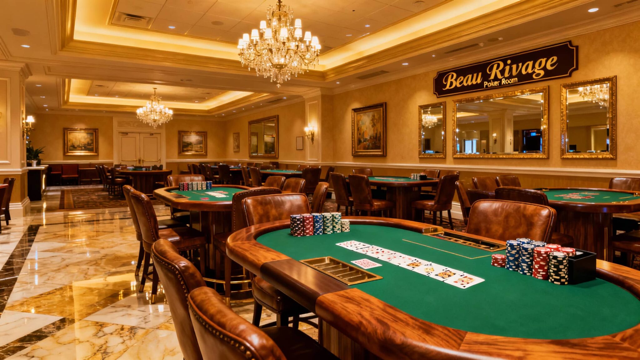 salle de poker Beau Rivage à Biloxi