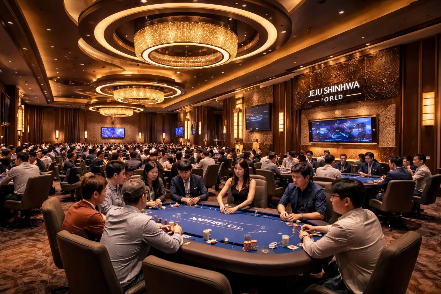 découvrez l'ambiance unique et captivante de la salle de poker jeju shinhwa world à jeju, où émotions et sensations fortes se mêlent pour une expérience inoubliable.