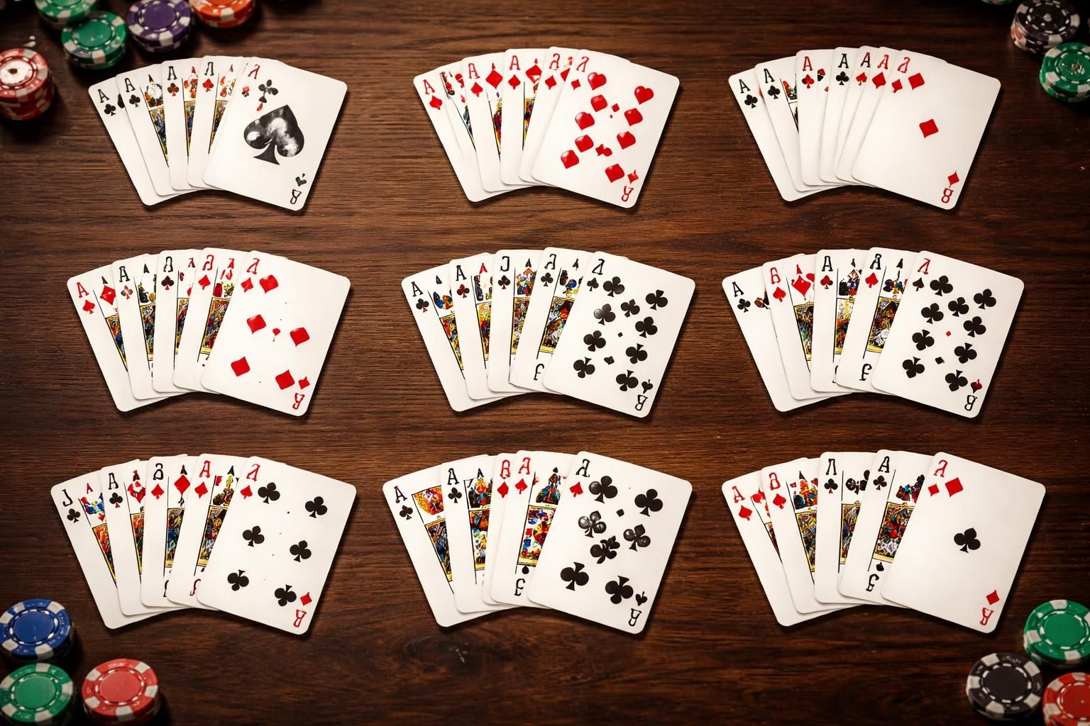 découvrez toutes les combinaisons de poker à imprimer pour maîtriser vos mains et ne plus jamais hésiter lors de vos parties. guide clair et pratique pour joueurs de tous niveaux.